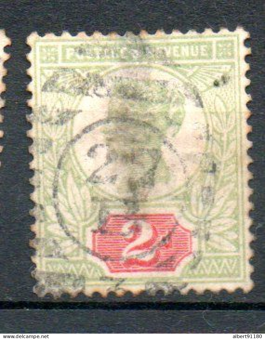 GRANDE-BRETAGNE Victoria 2p Vert-rose 1887 N°94 - Usados