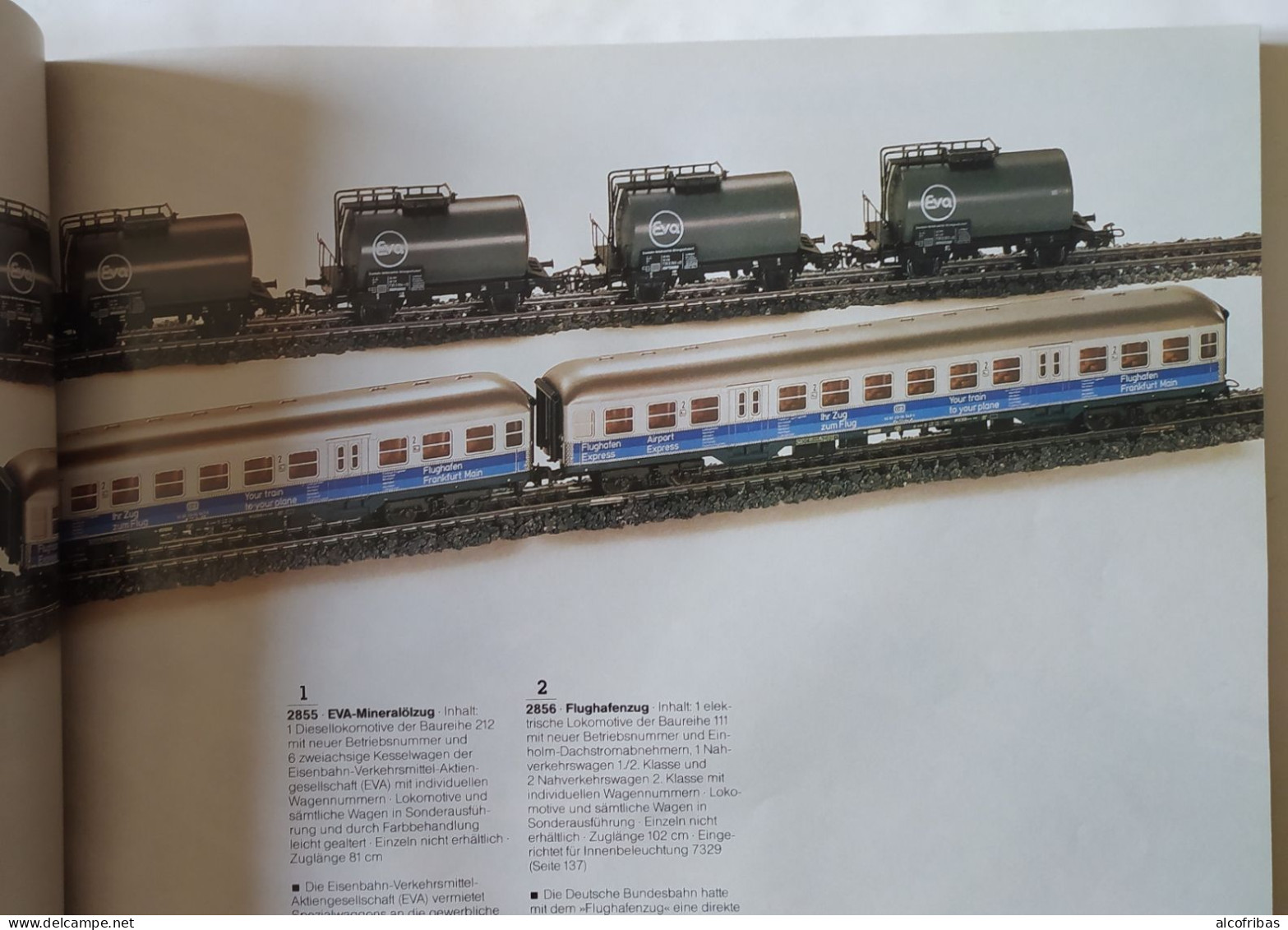 Train Chemin Fer Rail Locomotive Wagon Catalogue Katalogue Marklin 1984 -1985 - Alemania