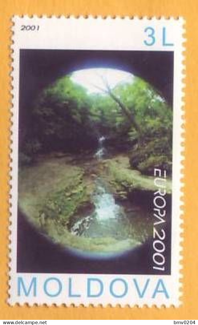 2001 Moldova Moldavie Moldau Europa Cept Waterfall. Water. Nature.1v Mint - 2001