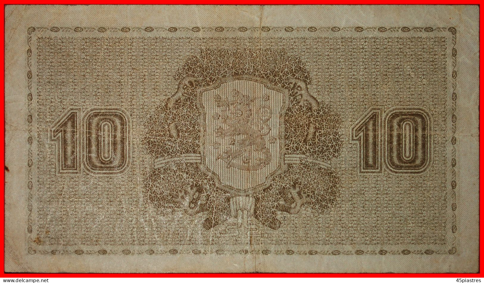 * FIRST ISSUE RARE: FINLAND  10 MARKS 1922! FREEDOM FROM Russia By LENIN (1870-1924) · LOW START!  NO RESERVE! - Finland