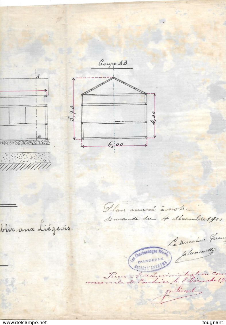 Schéma De L' Installation A établir Aux Liègeois -PUITS Ste. Begge - Andere Pläne