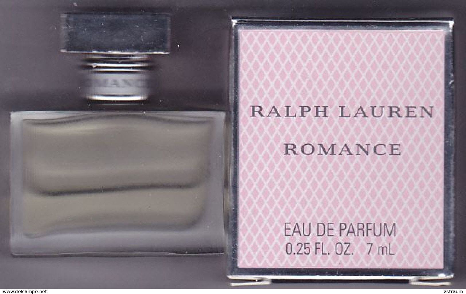 Miniature Vintage Parfum - Ralph Lauren  - EDP - ROMANCE - Pleine Avec Boite 7ml - Miniatures Femmes (avec Boite)