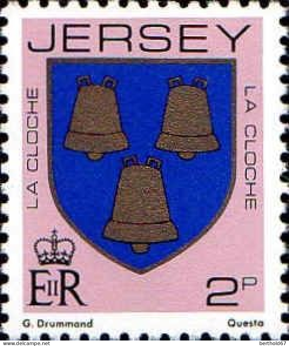 Jersey Poste N** Yv:236/246 Armoiries Des Familles De Jersey 1.Serie - Sellos