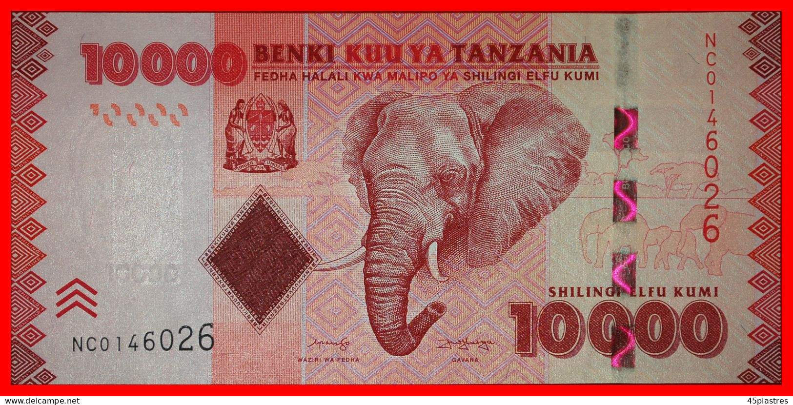 * GREAT BRITAIN (2010-2020):TANZANIA 10000 SHILLINGS (2020) NUERERE (1922-1999) JUST PUBLISHED· LOW START!  NO RESERVE! - Tanzanie