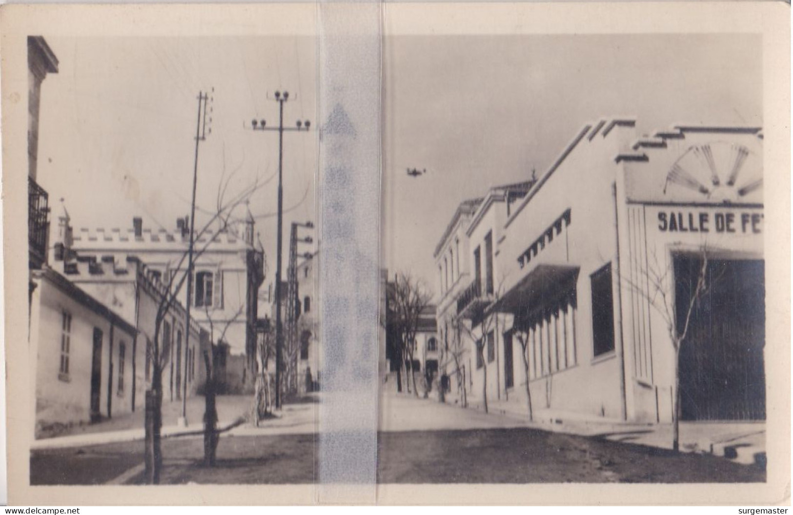 CPA TIARET SALLES DES¨FÊTES ET L'EGLISE - Tiaret