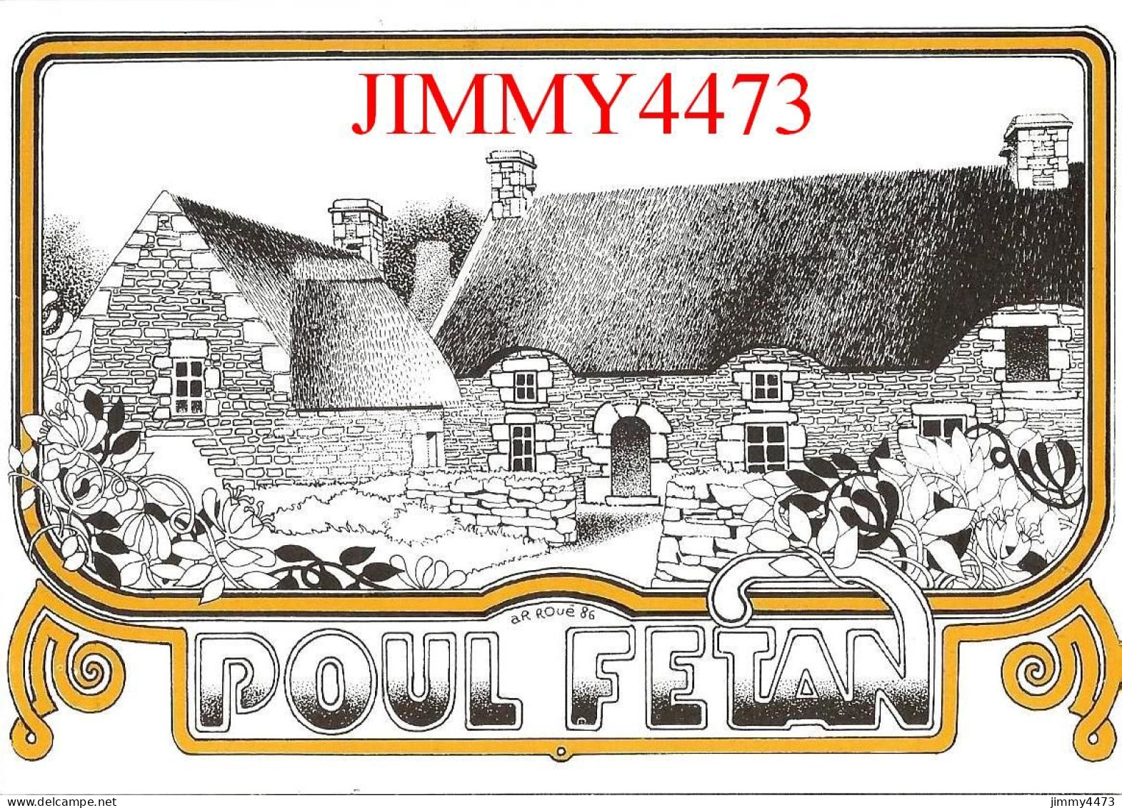 CPM - POUL FETAN Village Du 16 è S. - QUISTINIC (Morbihan) ( Canton De Guidel ) Edit. L'Aventure Carto 1986 - Guidel