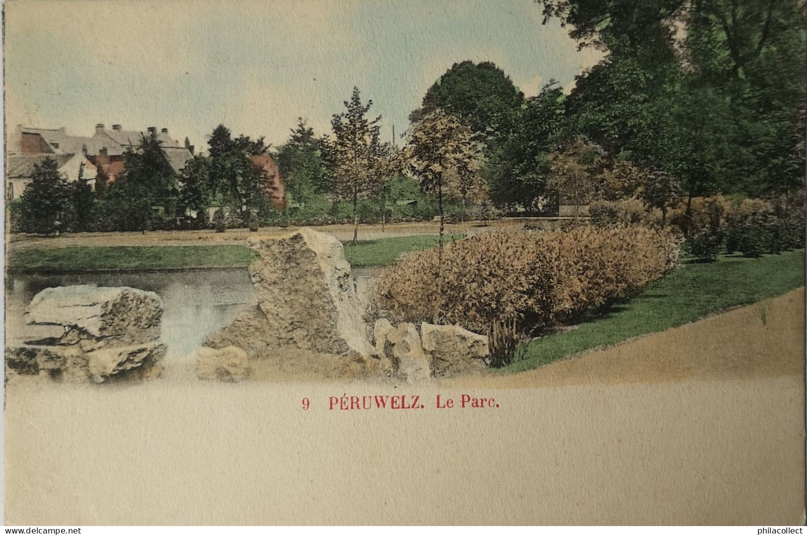 Peruwelz // Le Parc  (gekleurd) No. 9. Ca 1900 - Péruwelz