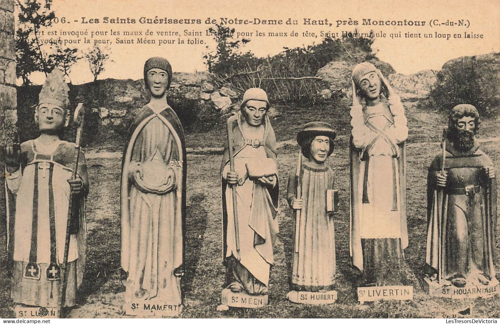 FRANCE - Moncontour - Les Saints Guérisseurs De Notre Dame Du Haut - Carte Postale Ancienne - Moncontour