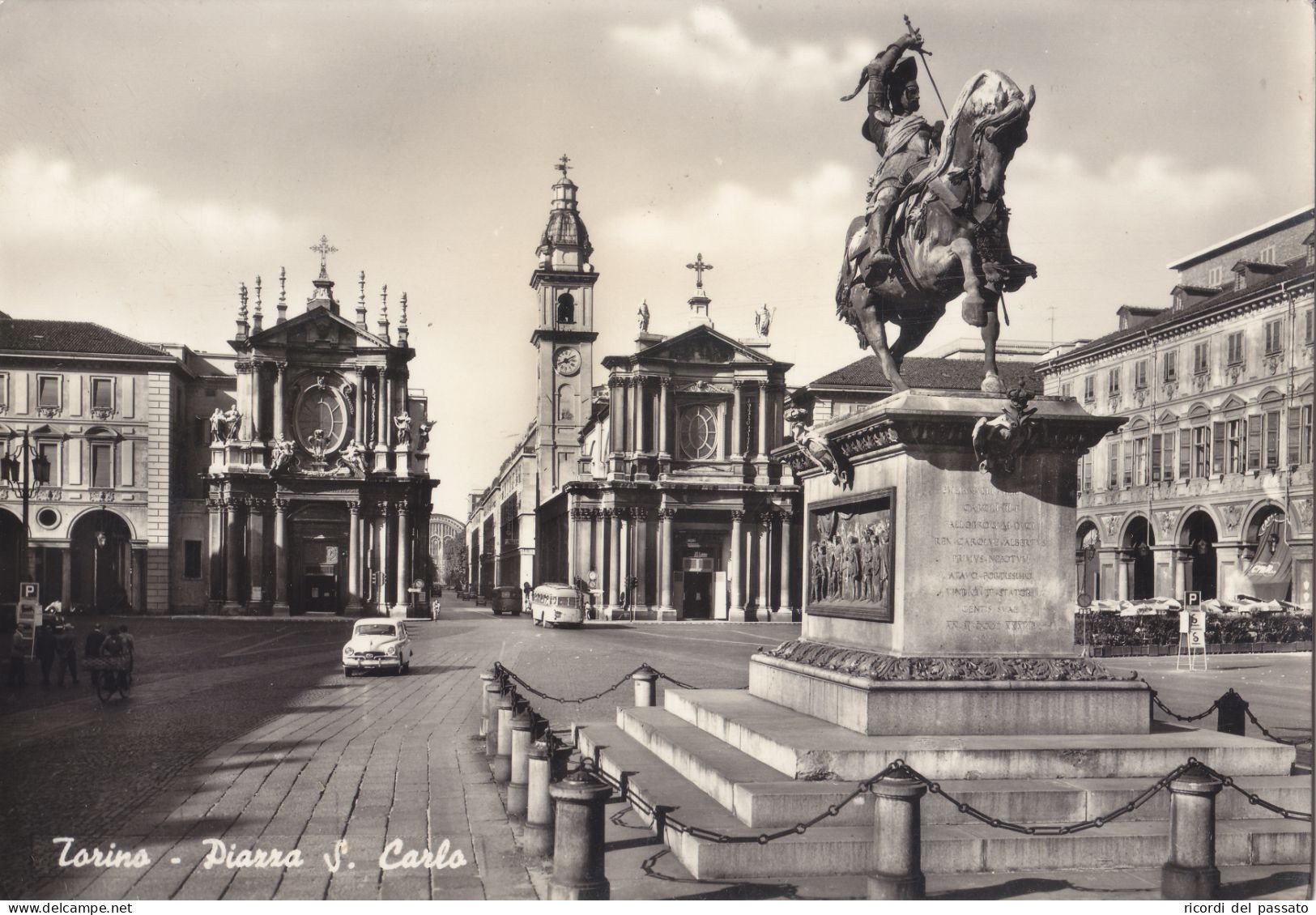 Cartolina Torino - Piazza S.carlo - Piazze