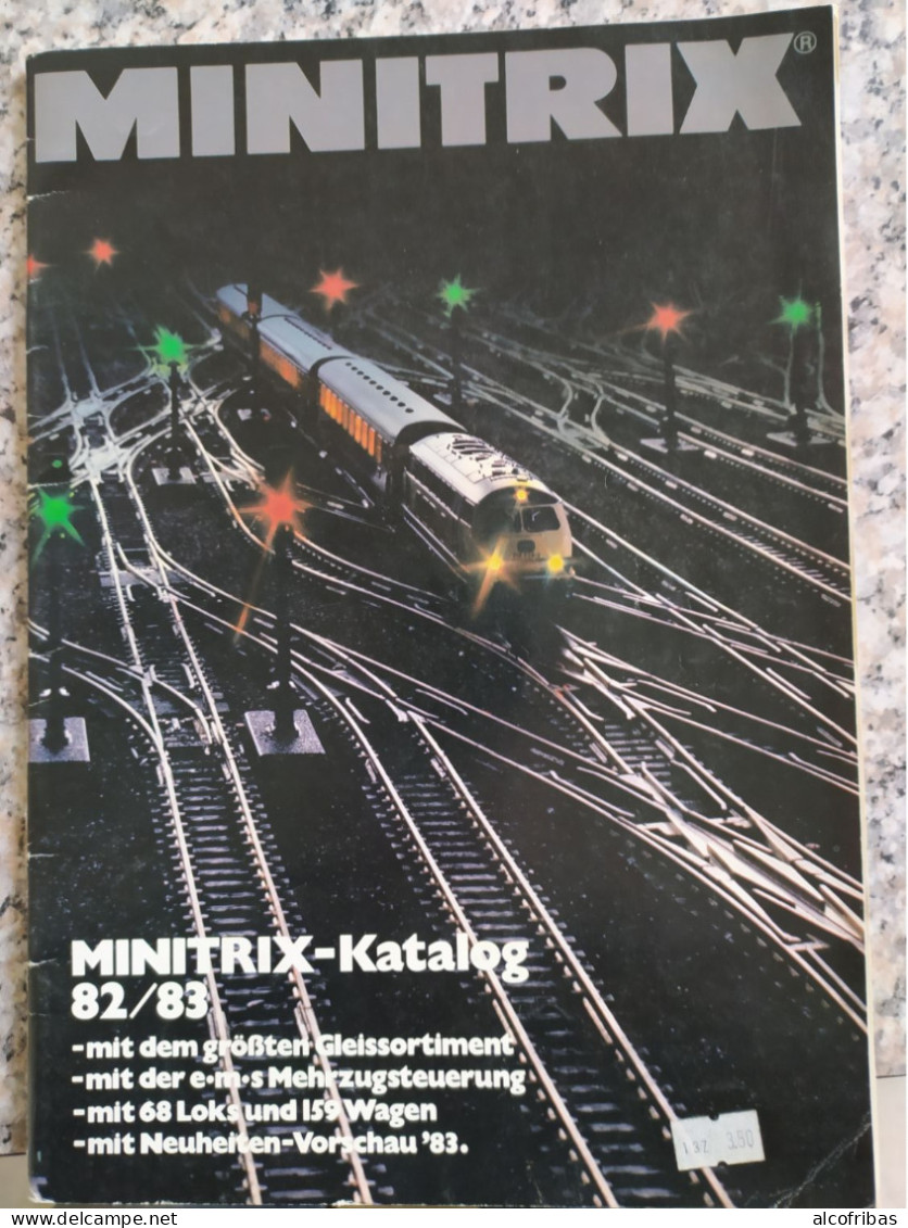 Train Chemin Fer Rail Locomotive Wagon Bahnspass Zug Gleise Catalogue Katalog Minitrix 1982 - 1983 + Supplement - Germania