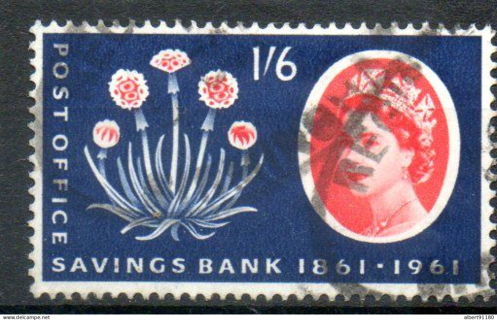 GRANDE-BRETAGNE CEPT 1/6 Bleu Rouge 1961 N° 361 - Gebraucht