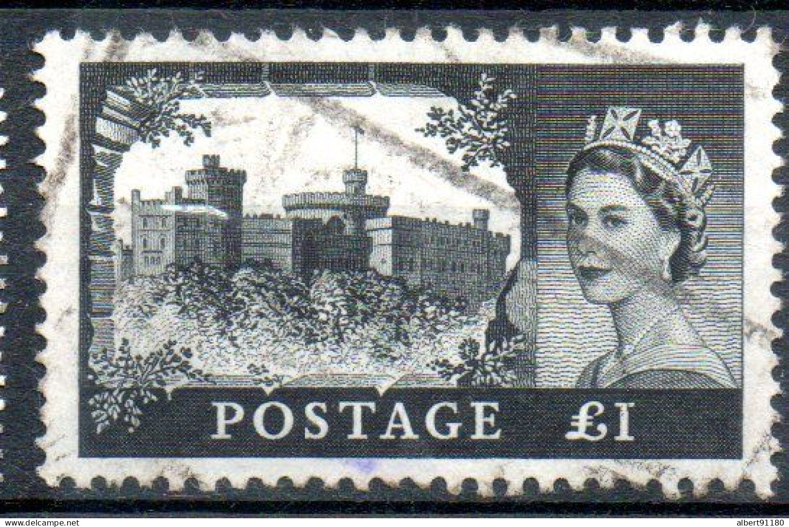 GRANDE-BRETAGNE Chateau De Windsor 1955 N° 286 - Used Stamps