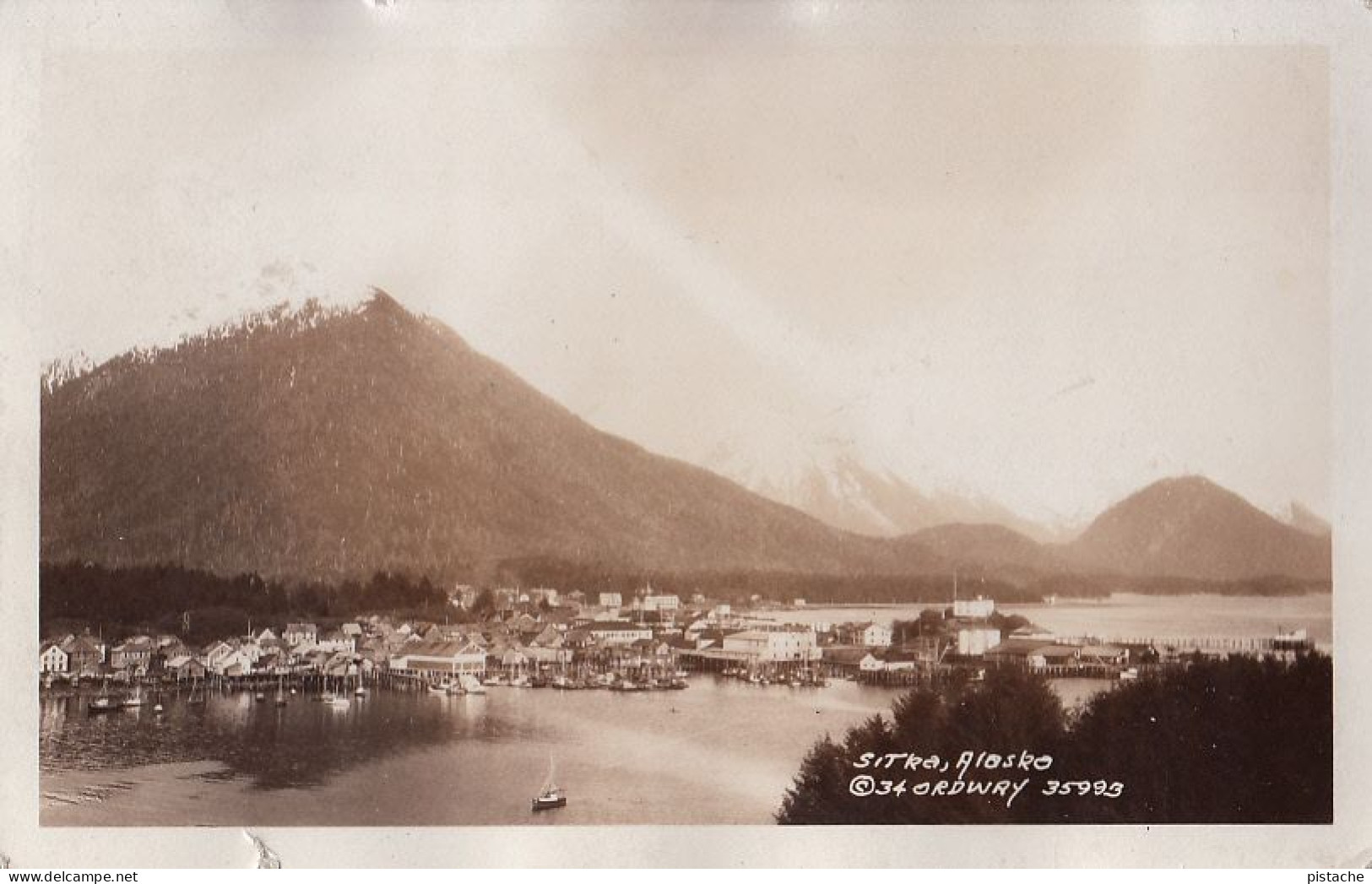 3811 – Real B&W RPPC Photo - AGFA-ANSCO 1930-40 - Sitka Alaska – Copyright 34 Ordway 35993 - Sitka