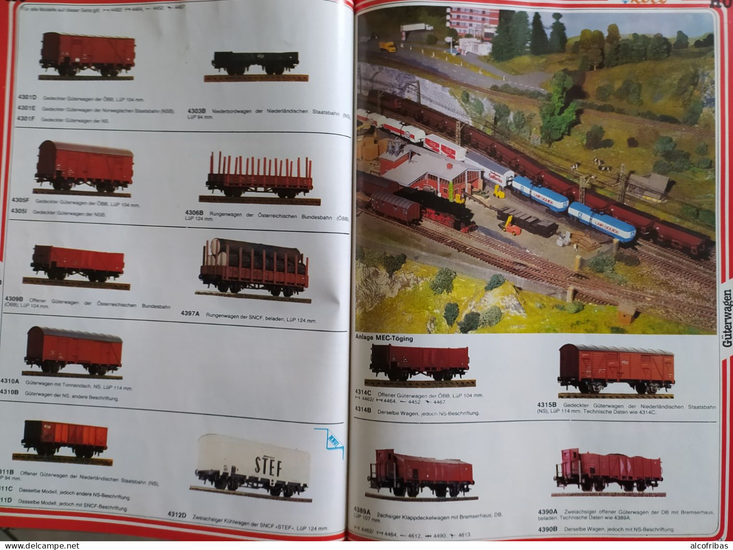 Train Chemin Fer Rail Locomotive Wagon Bahnspass Zug Gleise Catalogue Katalog Roco1982 - 1983 - Alemania