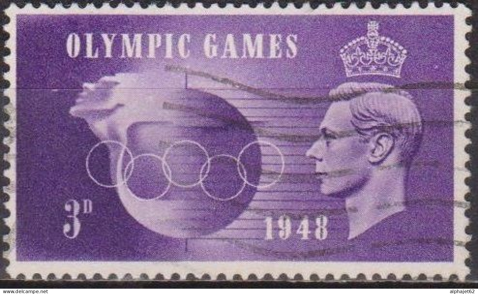 Jeux Olympiques De Londres - GRANDE BRETAGNE - Globe Et Anneaux - N° 242 - 1948 - Gebraucht