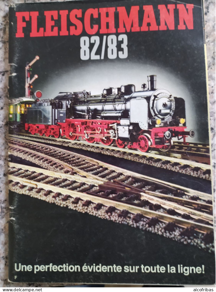 Train Chemin Fer Rail Locomotive Wagon Bahnspass Zug Gleise Catalogue Katalog  Fleischmann 82 83 France - Francia