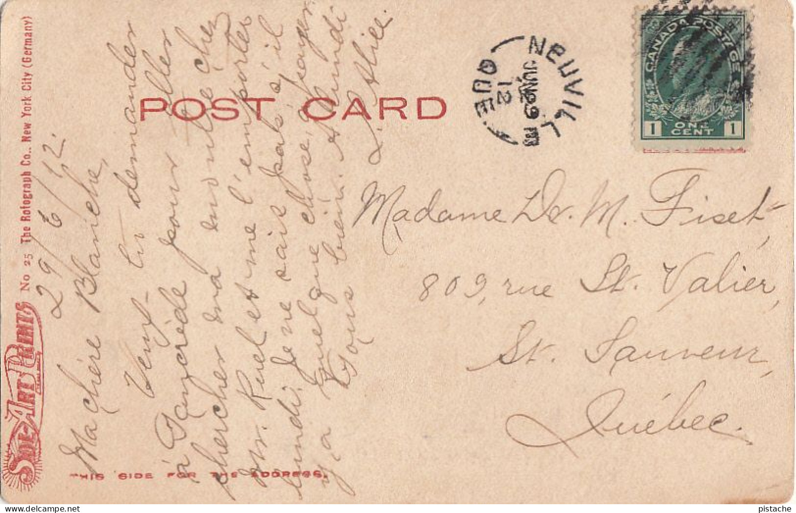 3813 – B&W PC - Brooklyn New York Defenders Arch – Prospect Park – Animation – Stamp Postmark 1912 – Fine Condition - Brooklyn