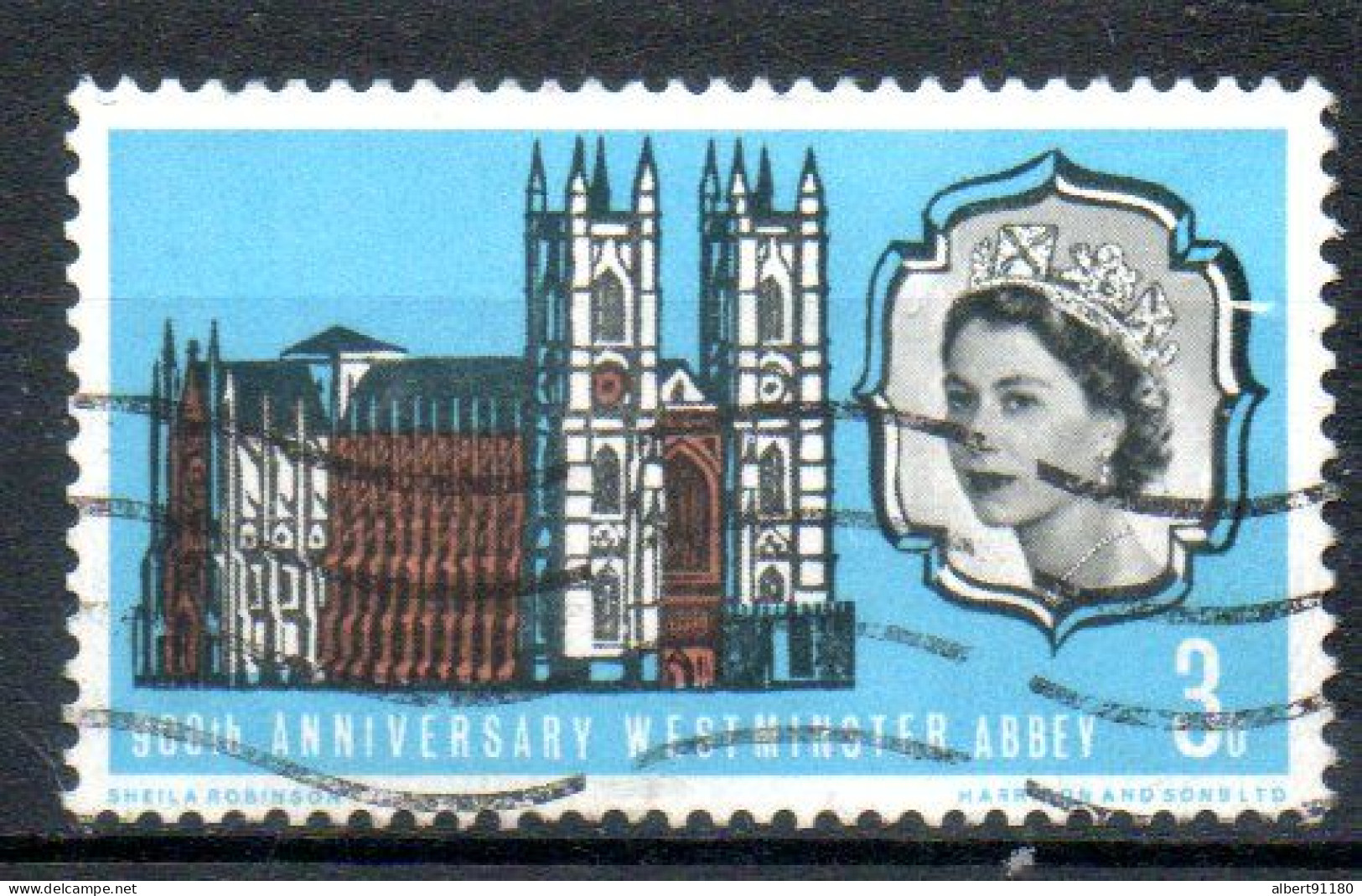 GRANDE-BRETAGNE Abbaye De Westminster 1965 N° 435 - Gebraucht