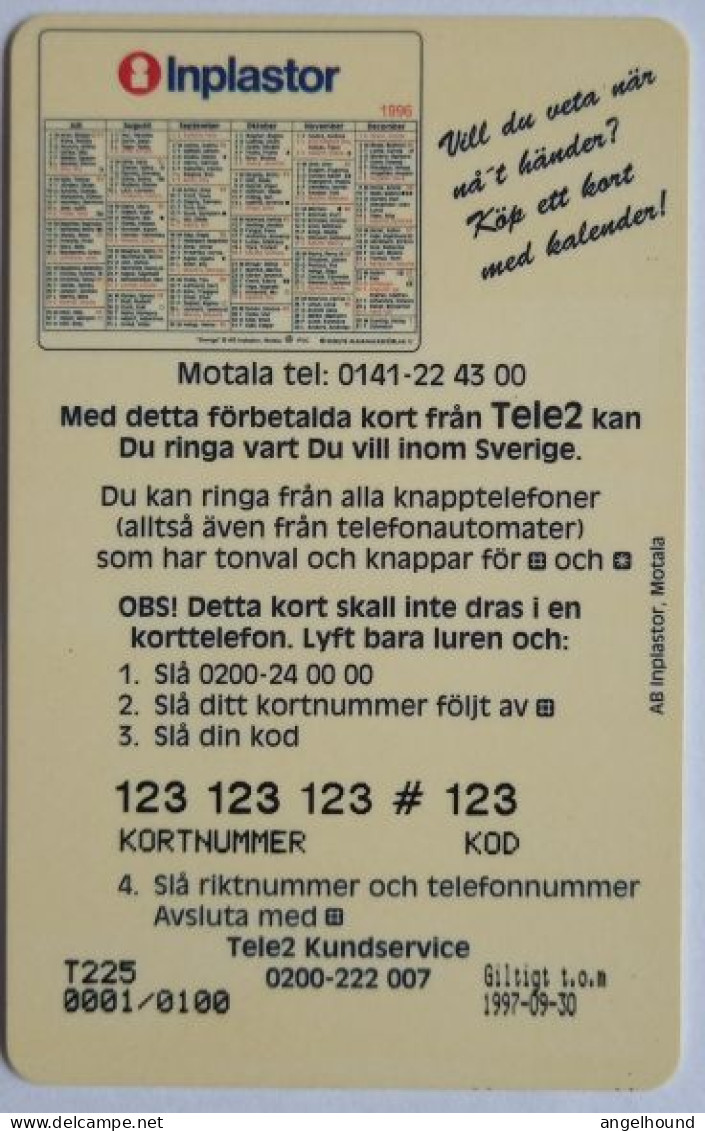 Sweden Telekort  15 Minute - Inplastor I - Fallskarm ( 1000 Mintage ) - Suède