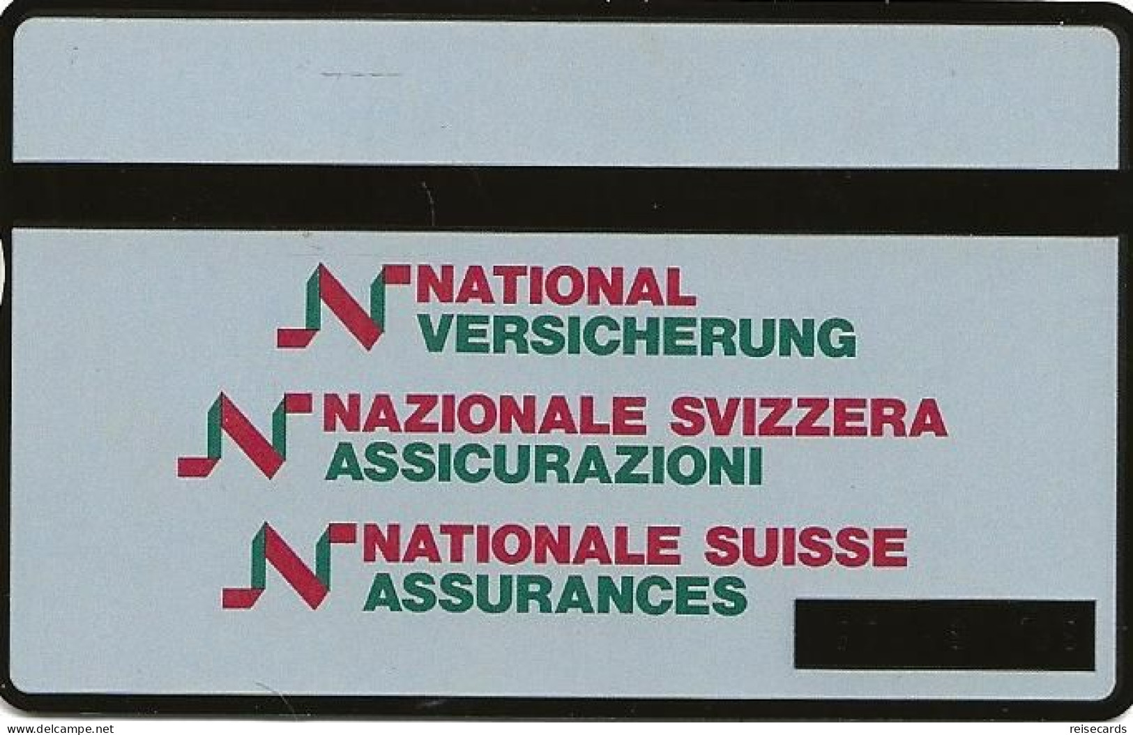 Switzerland: PTT K-93/80 304L National Versicherung - Schweiz