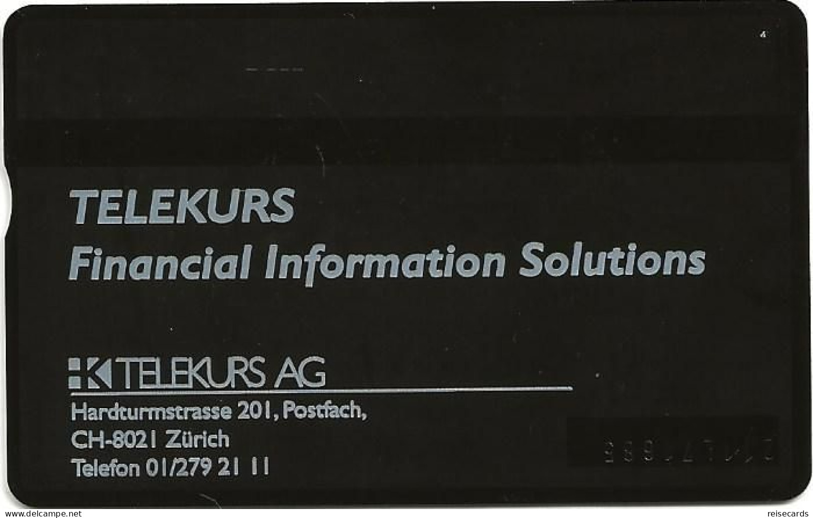 Switzerland: PTT K-92/241 211L Telekurs - Suisse