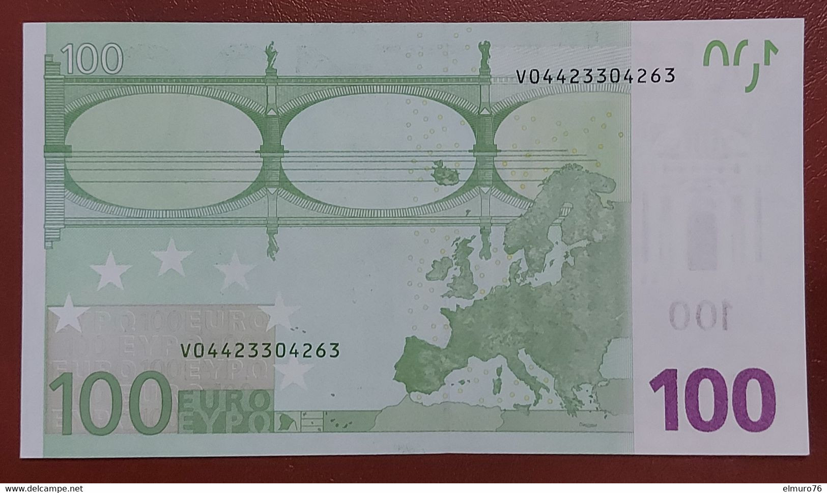 100 EURO M006C2 Spain Draghi Serie V About UNC - 100 Euro