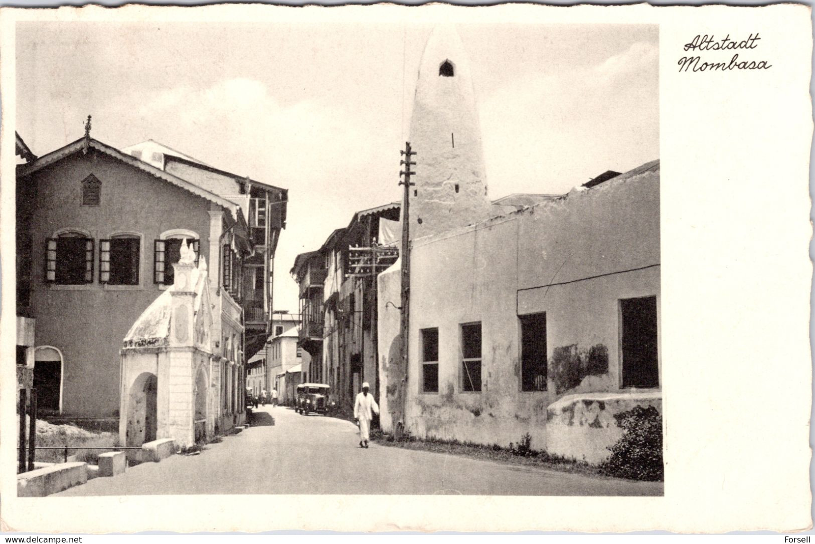 Altstadt Mombasa (Stempel: Daressalaam 1939 , Nach Deutschland) - Kenia