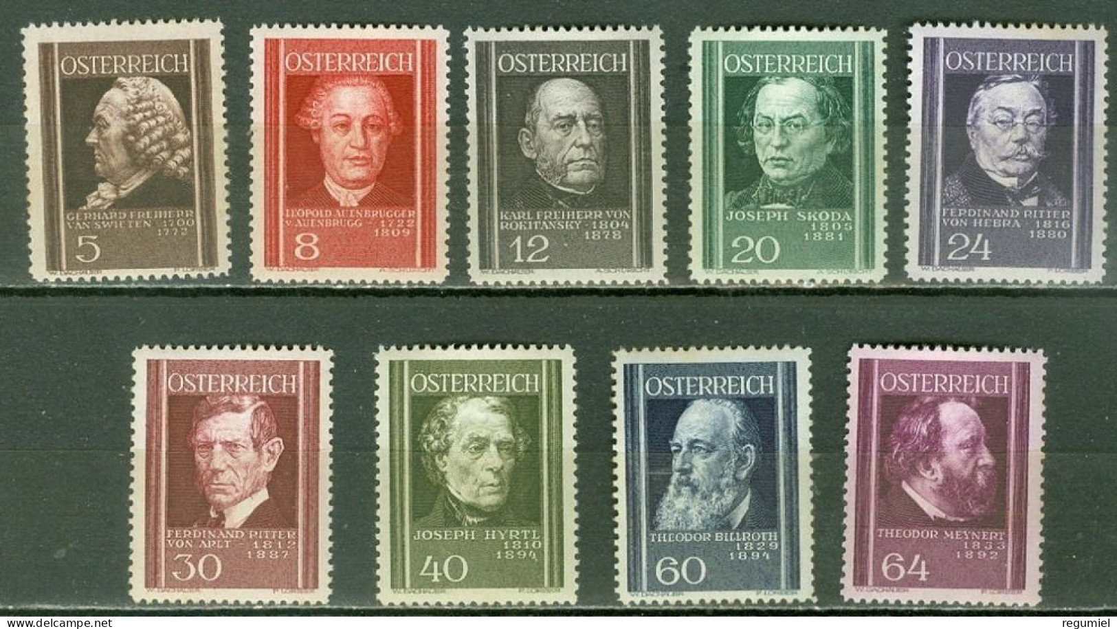 Austria  506/514 * Charnela. 1937 - Ungebraucht