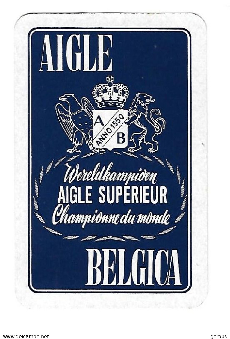 54a 1 Losse  Speelkaart Brij. Aigle Belgica Brugge - Autres & Non Classés