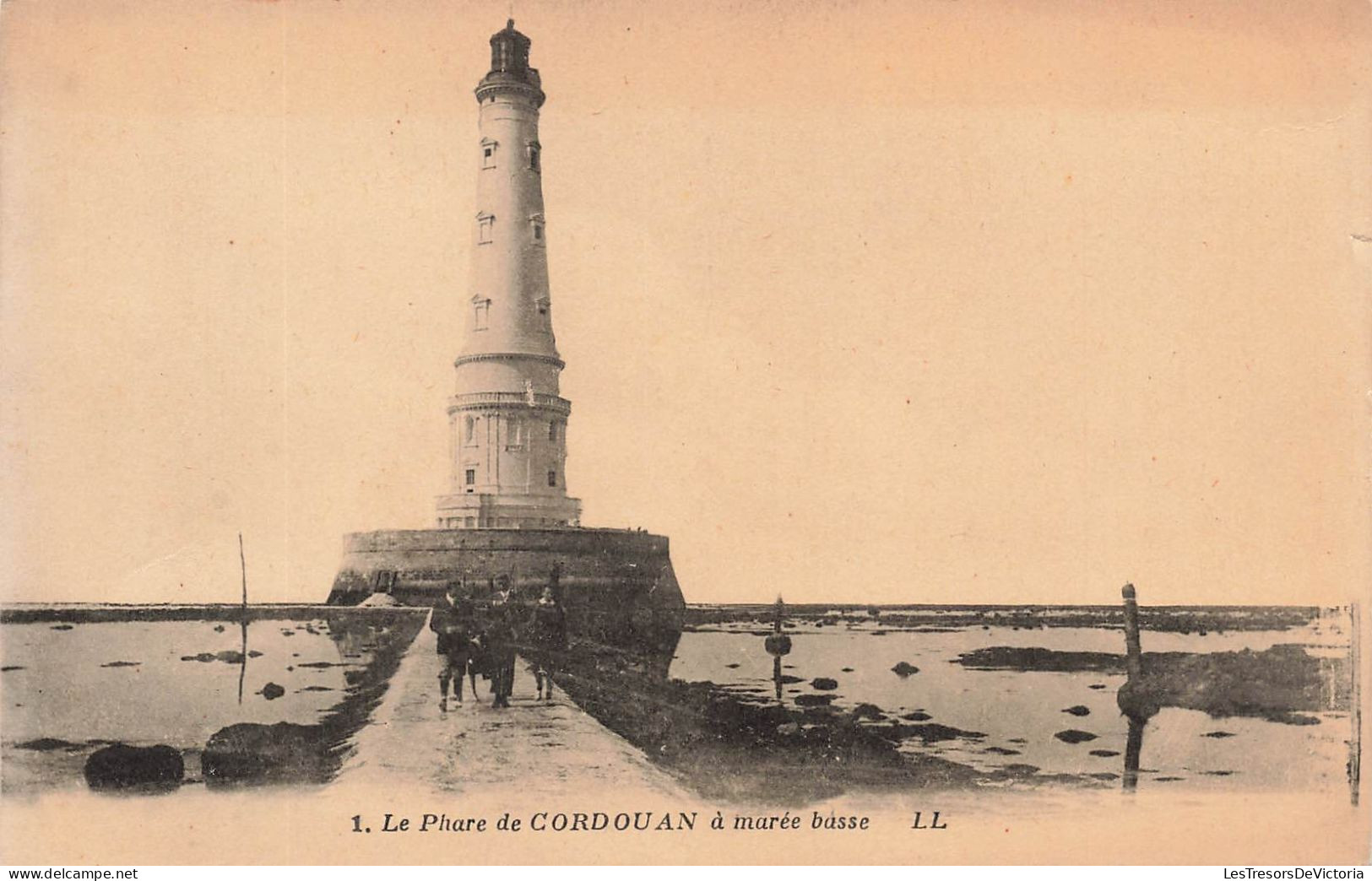 FRANCE - Le Phare De Cordouan à Marée Basse - Carte Postale Ancienne - Lesparre Medoc