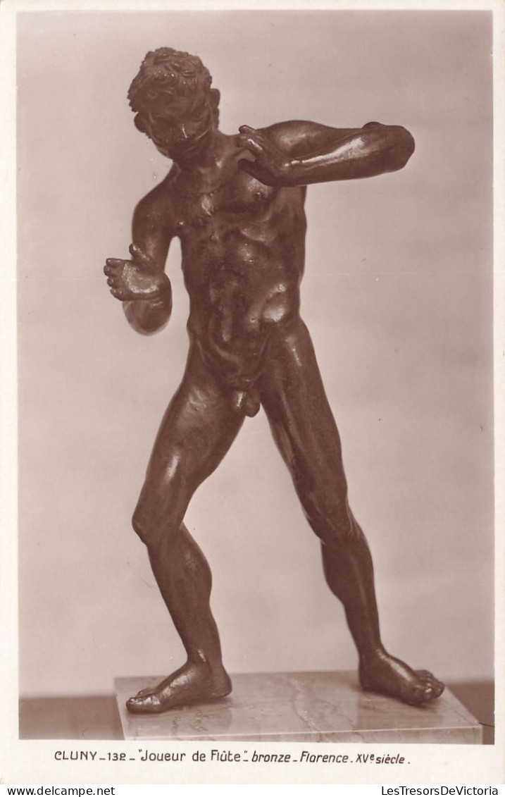 ARTS - Objets D'Art - Cluny - Joeur De Flûte - Bronze - Florence XVe Siècle - Carte Postale Ancienne - Oggetti D'arte