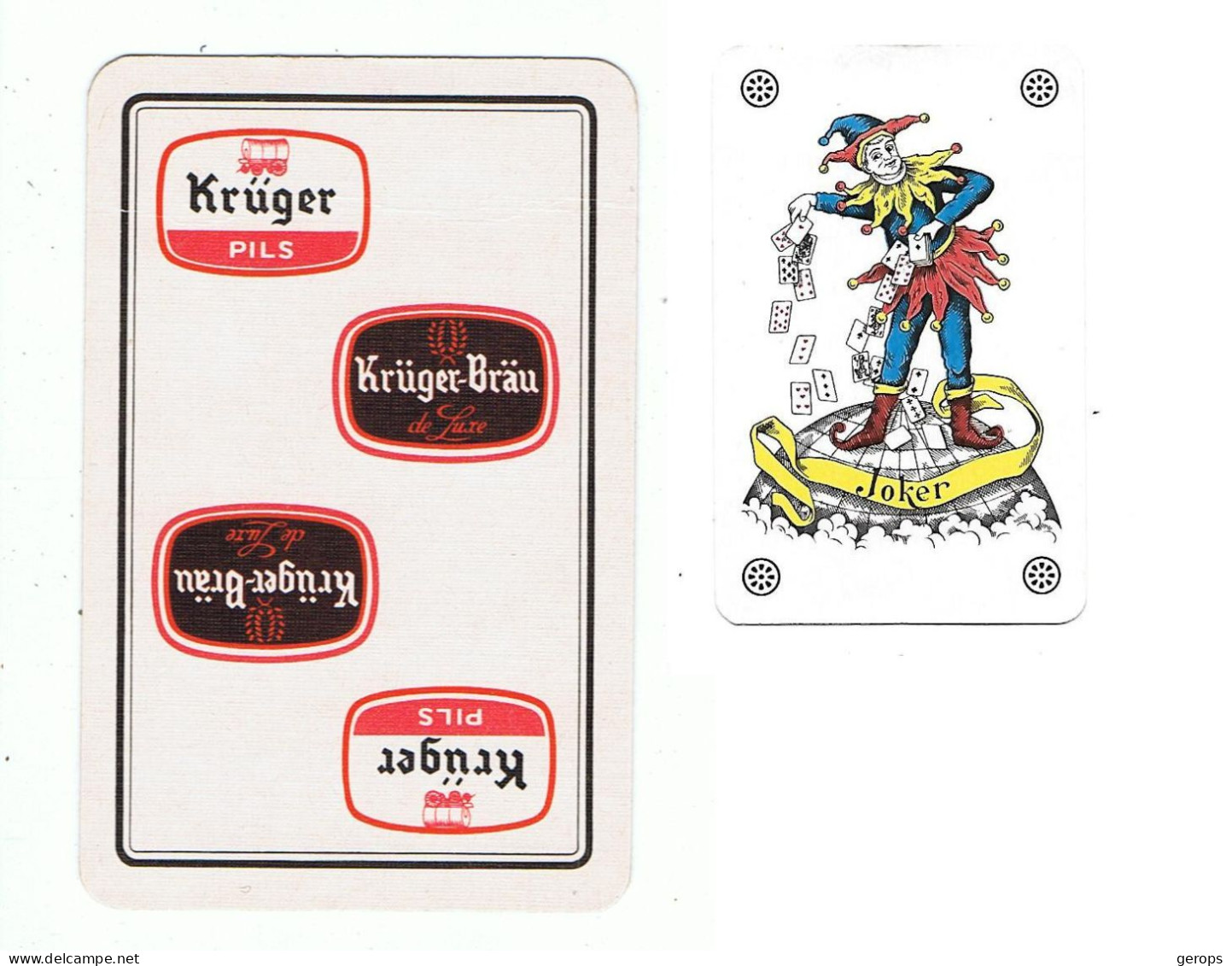 79a 1 Losse Speelkaart Brij. Kruger Eeklo 87 - 56 Rv Joker - Sonstige & Ohne Zuordnung