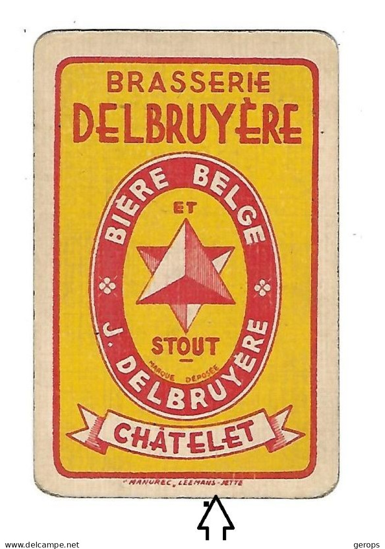 91a 1 Losse Speelkaart Brie. Delbruyére Chatelet Zie Pijl - Altri & Non Classificati