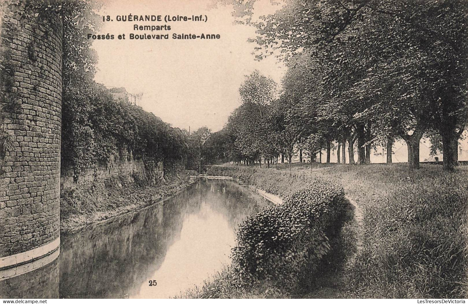 FRANCE - Guérande - Remparts - Fossés Et Boulevard Sainte Anne - Carte Postale Ancienne - Guérande