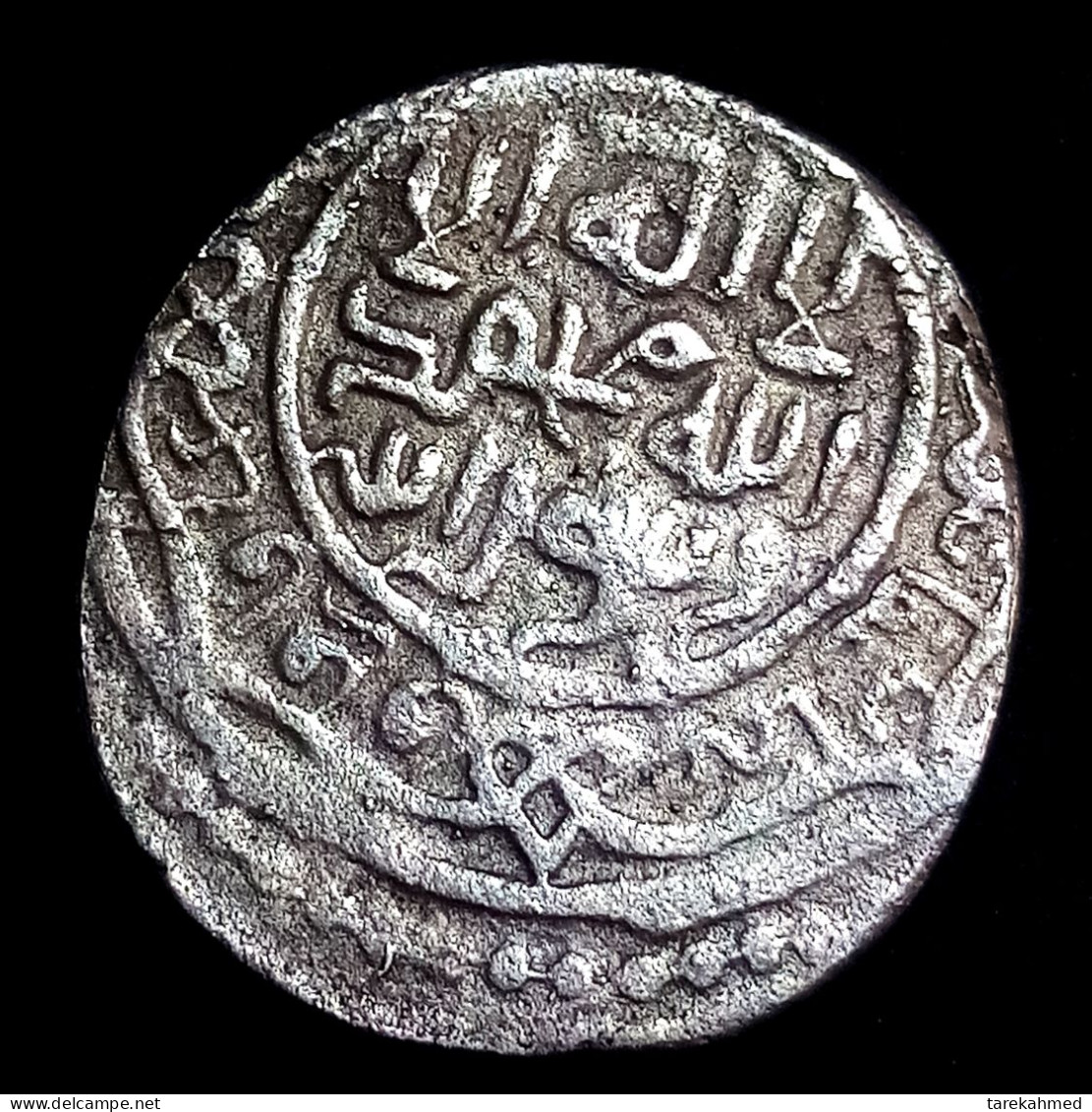 Timurid Empire Sultan Shahrukh Ben Taimurlank Rare Silver Dirham, AH807, 1407, 4.7 Gm, Sary Mint, Perfect Condition, G - Islamiche