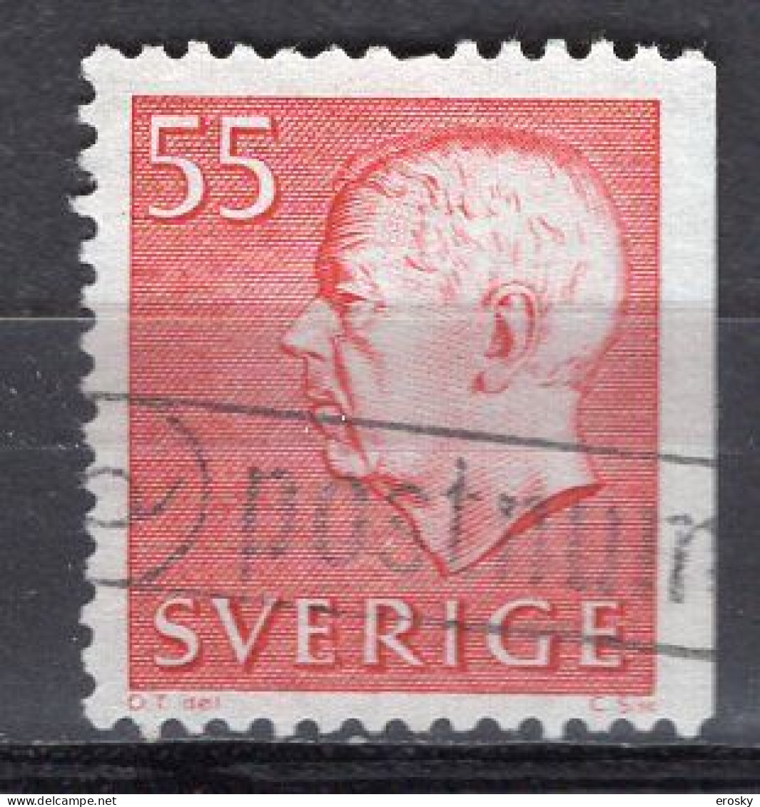 T0847 - SUEDE SWEDEN Yv N°568Aa - Used Stamps