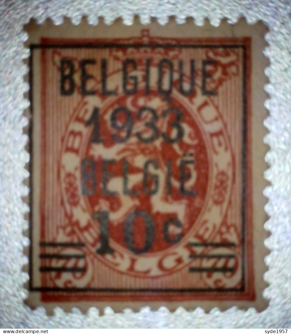 Belgique 1933 -1934  Lion Héraldique COB 375A, 375, 376  - Neufs  Avec Trace De Charnière (cote > 50€) - 1929-1937 Heraldic Lion