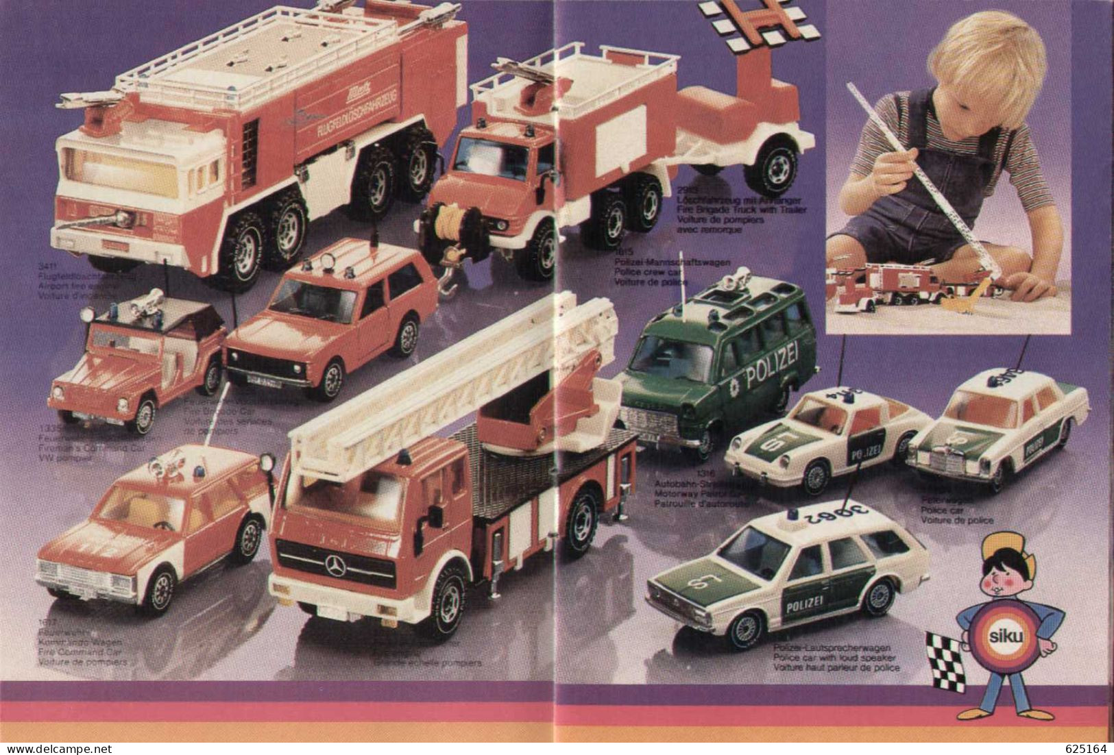 Catalogue SIKU Programm 1981/82 Automodelle  Maßstab 1:87 - 1:50 - En Allemand, Anglais, Français Et Néerlandais - German