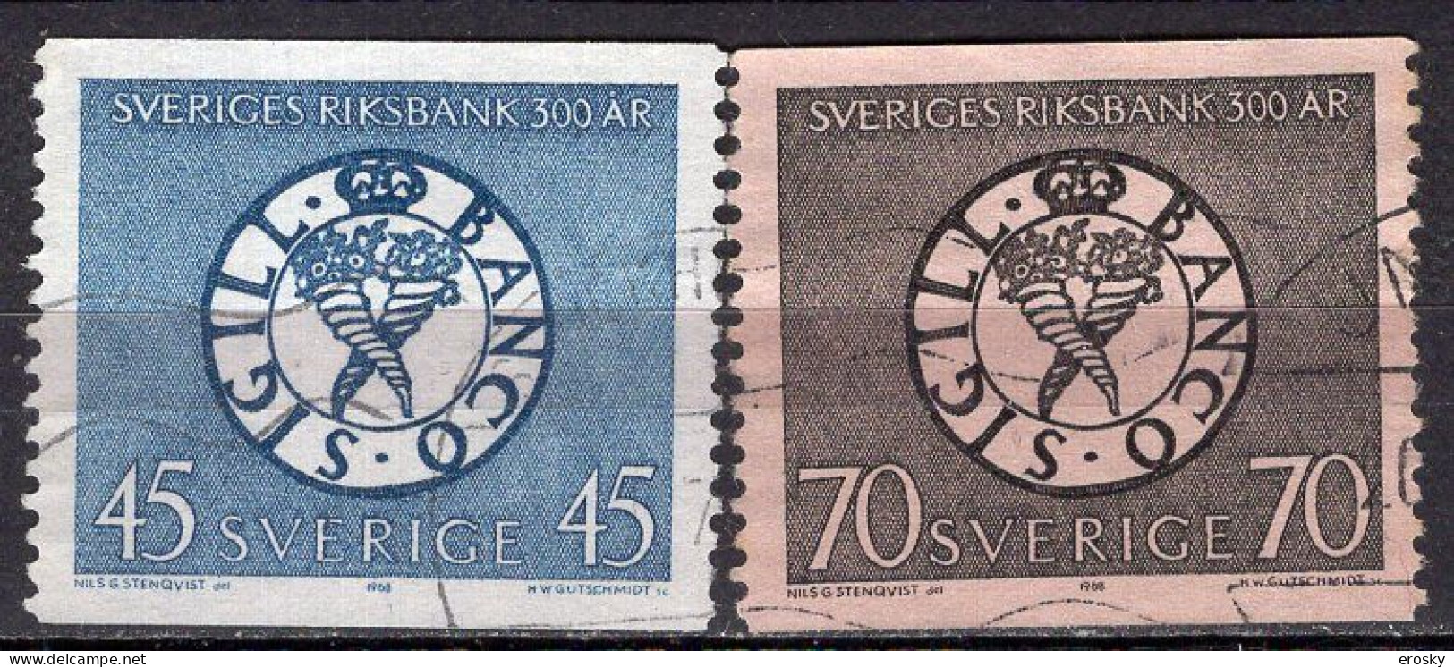 T0854 - SUEDE SWEDEN Yv N°586/87 - Used Stamps