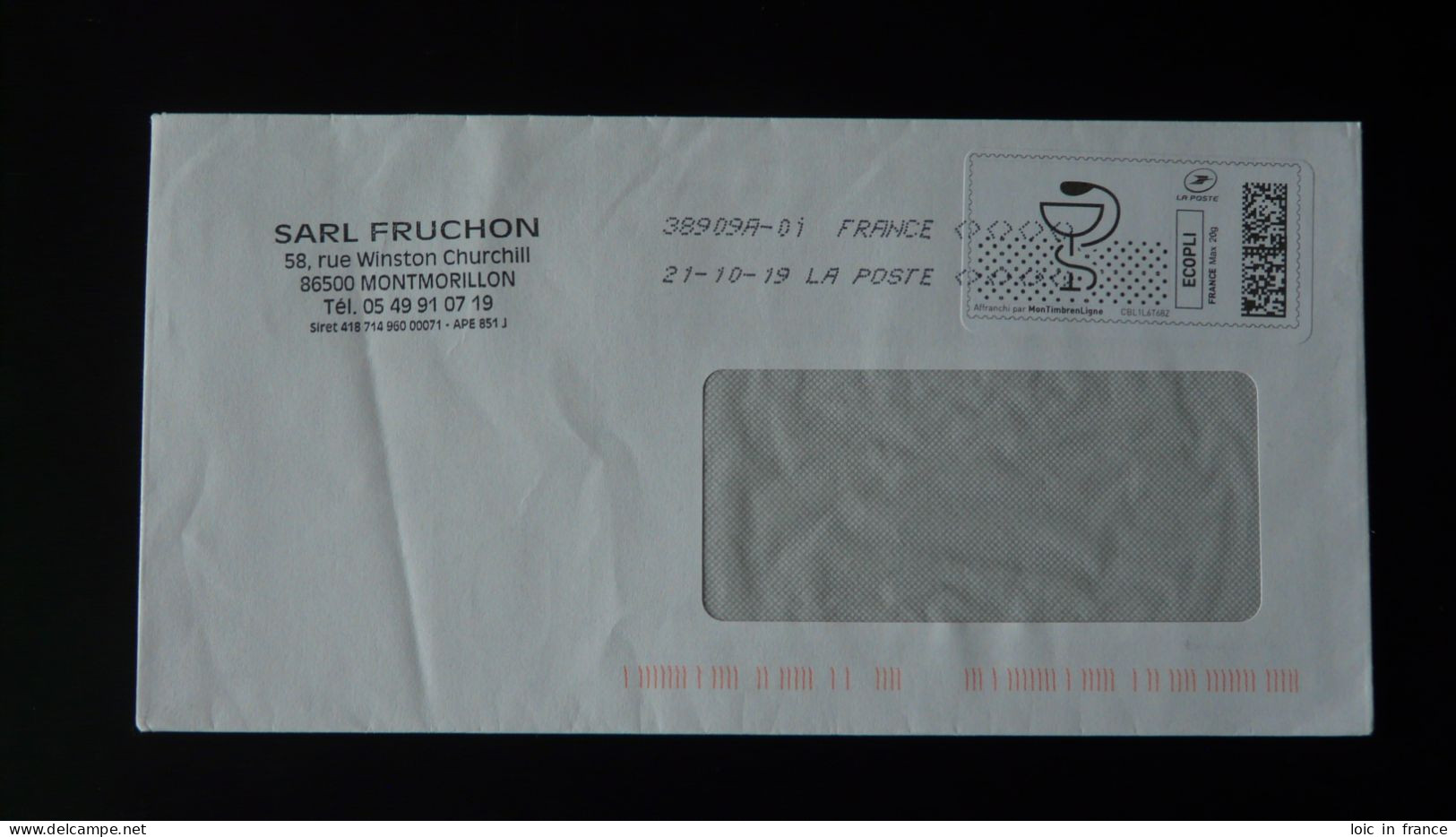 Pharmacie Pharmacy Timbre En Ligne Montimbrenligne Sur Lettre (e-stamp On Cover) Ref TPP 5140 - Timbres à Imprimer (Montimbrenligne)