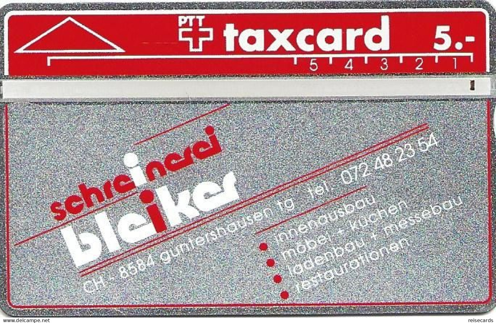 Switzerland: PTT K-90/14 005B Schreinerei Bleiker - Suisse