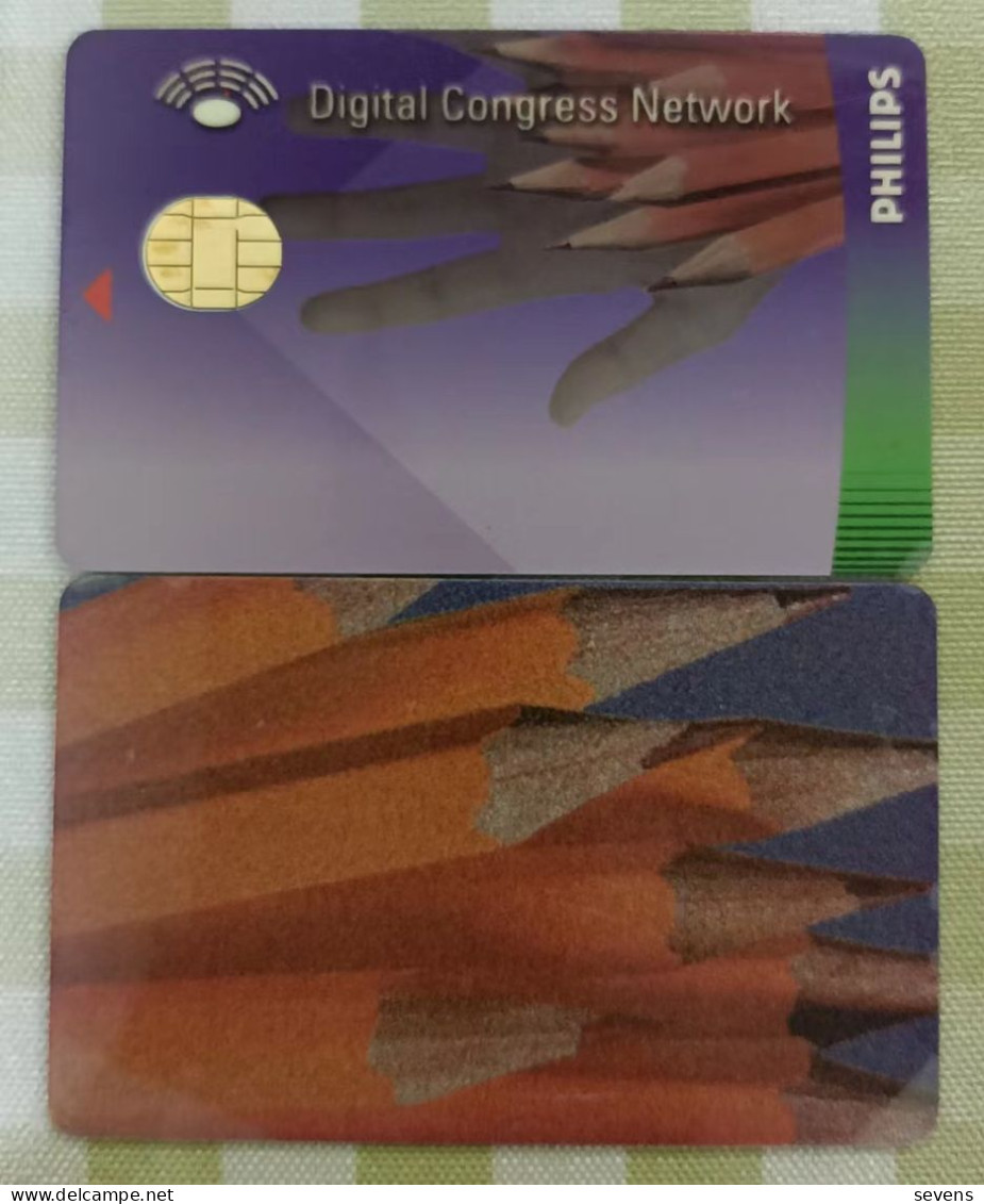 Philips Digital Congress Network  Chip Card,with Tiny Damages And Scratches - Sin Clasificación