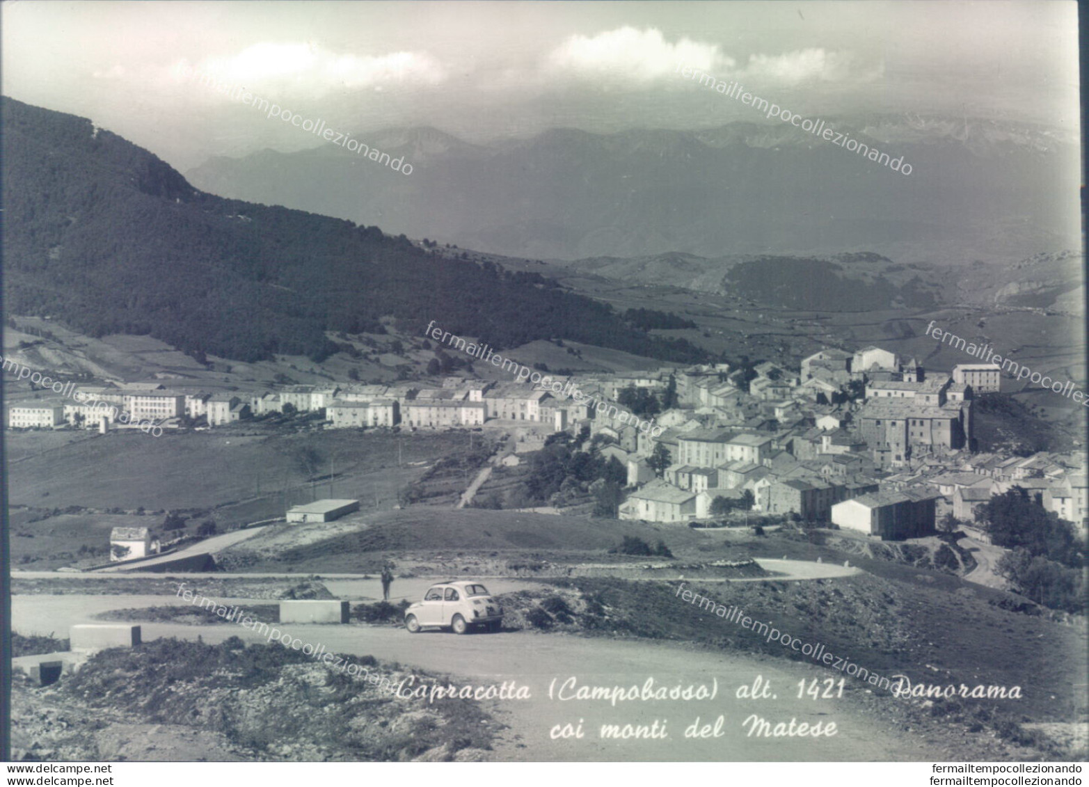 Ag551 Cartolina Capracotta Panorama Coi Monti Del Matese Provincia Di Isernia - Isernia