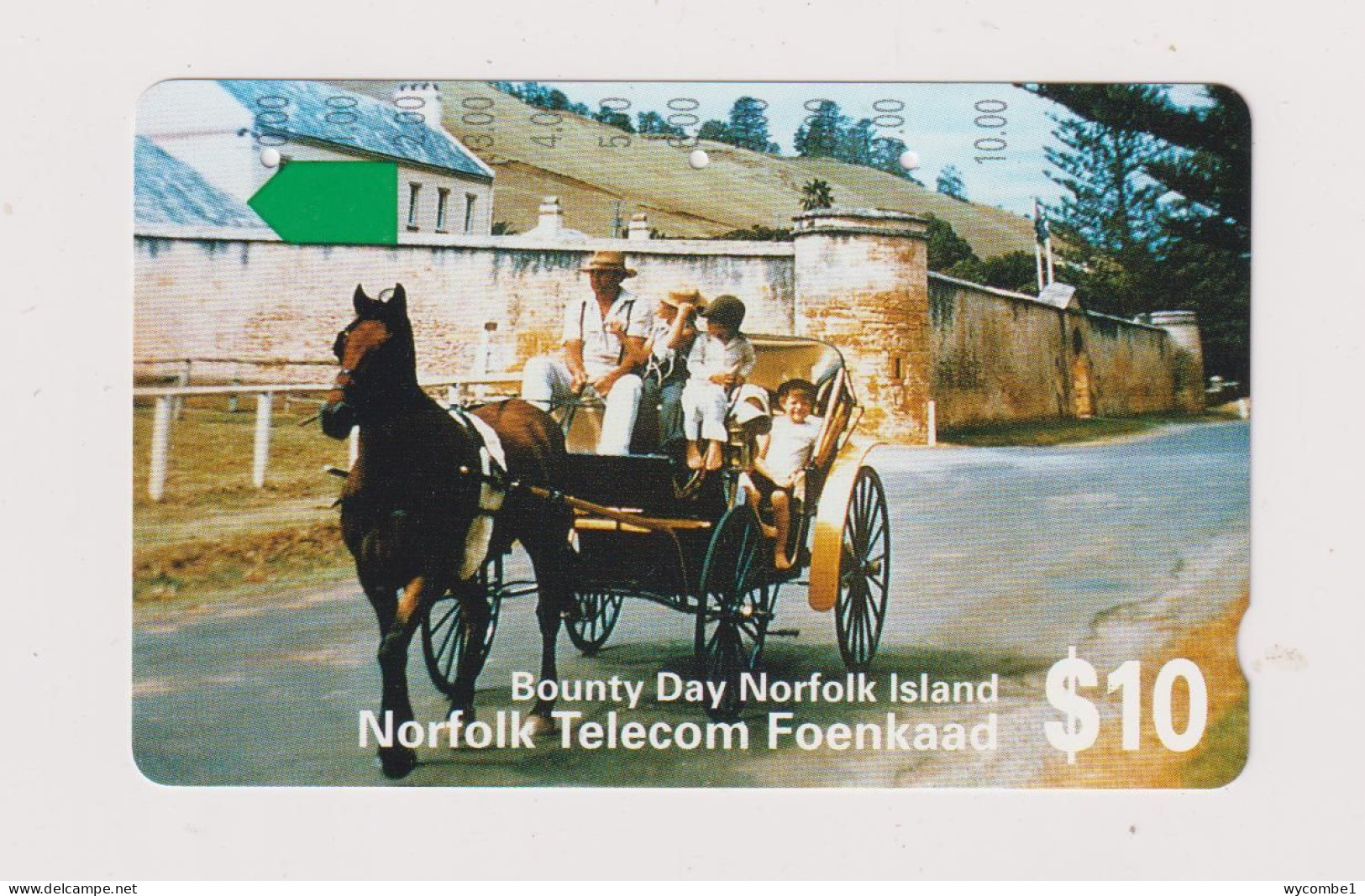 NORFOLK ISLAND - Bounty Day Magnetic Phonecard - Ile Norfolk