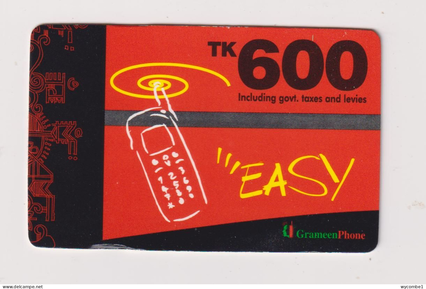 BANGLADESH - 600 Taka Remote Phonecard - Bangladesch