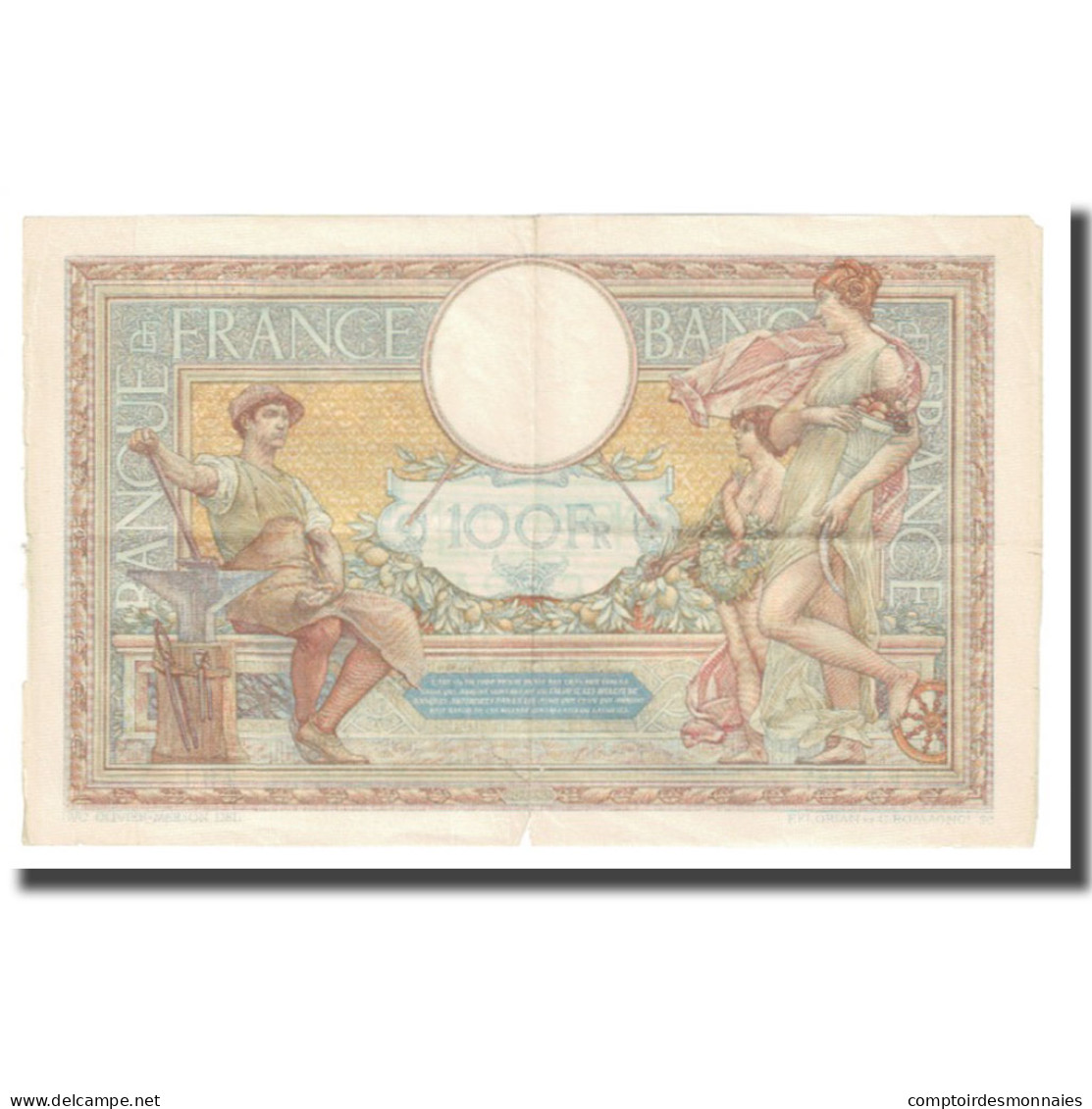 France, 100 Francs, Luc Olivier Merson, 1935, P. Rousseau And R. Favre-Gilly - 100 F 1908-1939 ''Luc Olivier Merson''