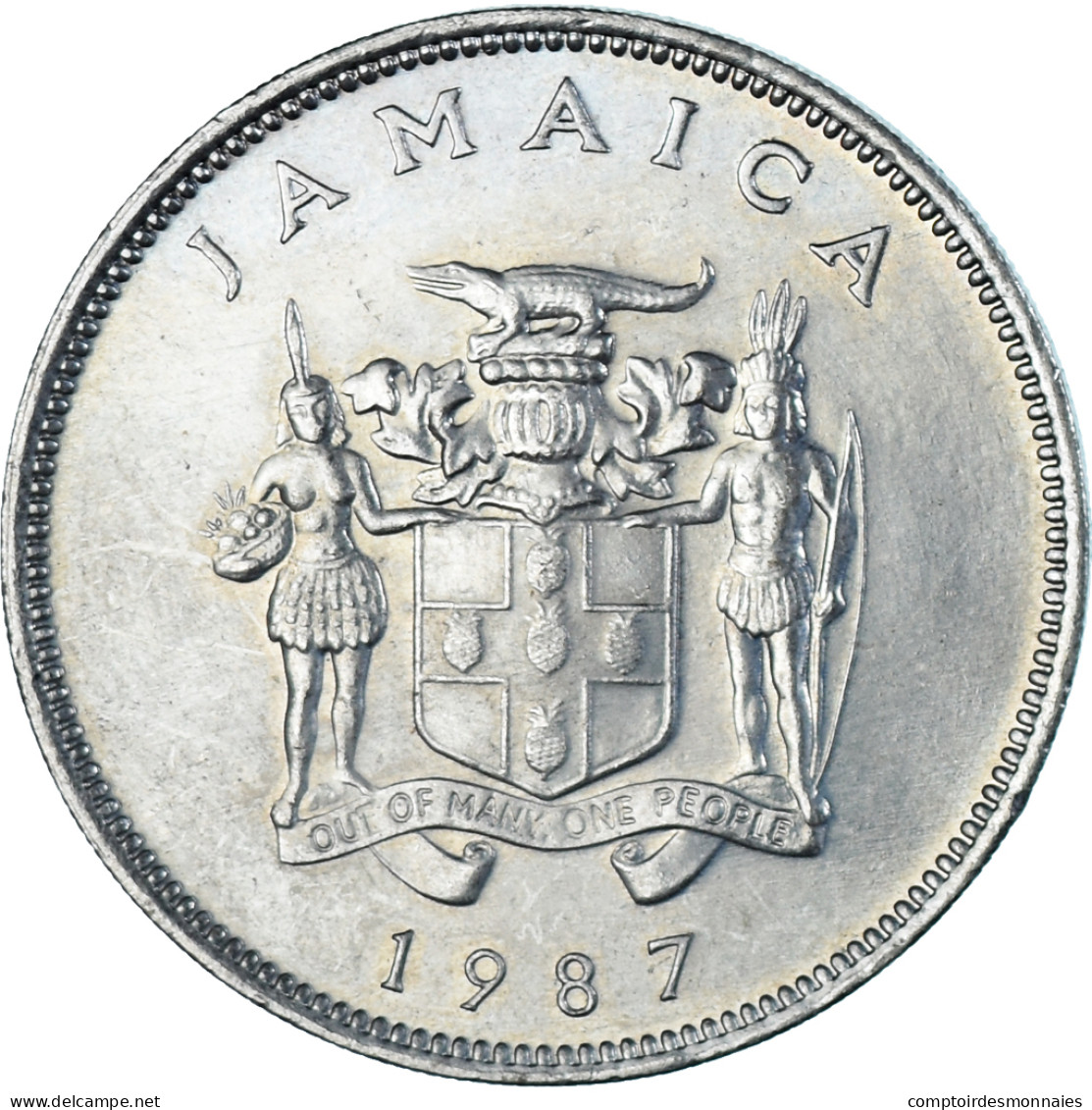 Monnaie, Jamaïque, 25 Cents, 1987 - Jamaica