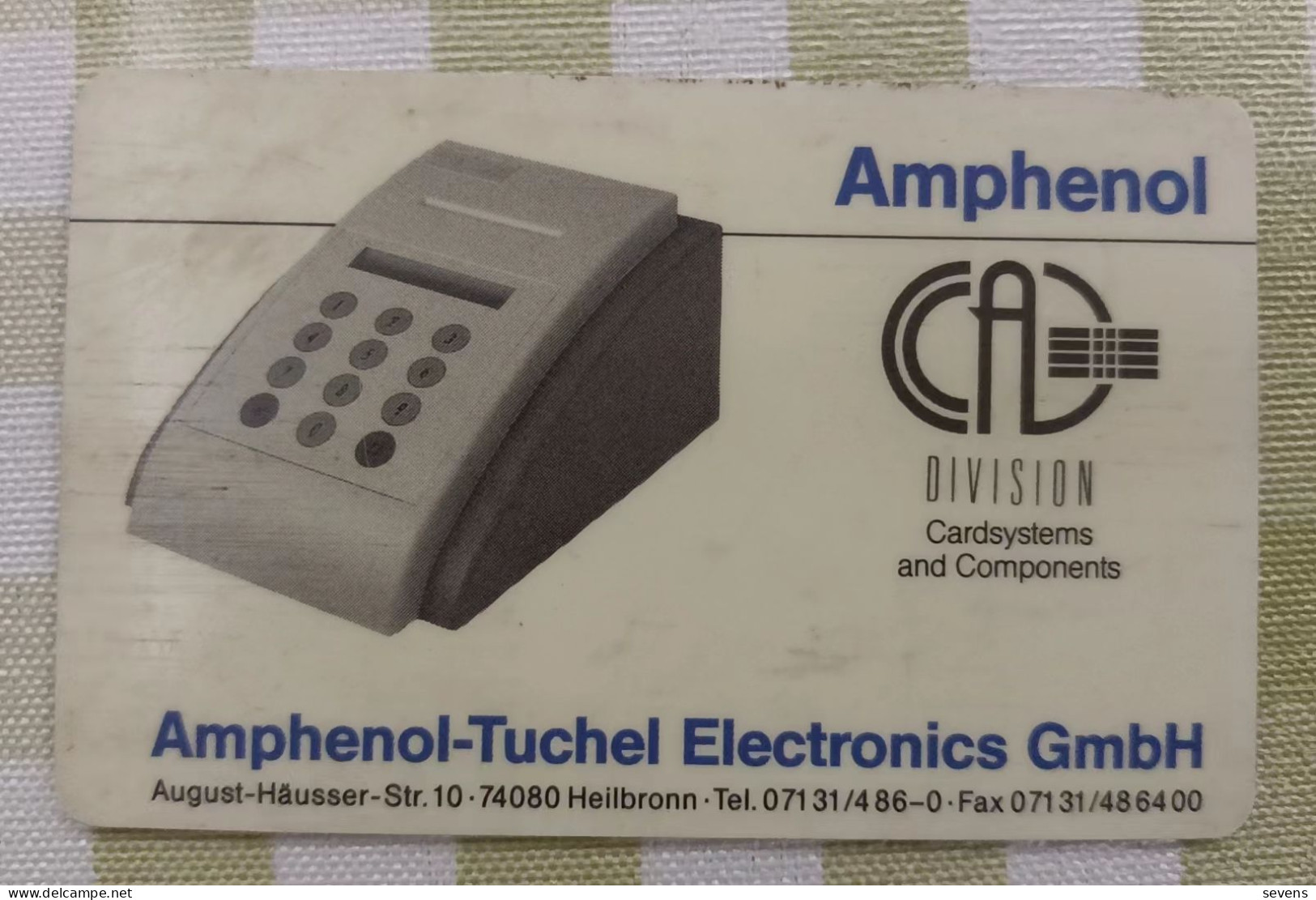 Amphenol Division Cardsystems, DEMO Card, Not Real Chip - Unclassified