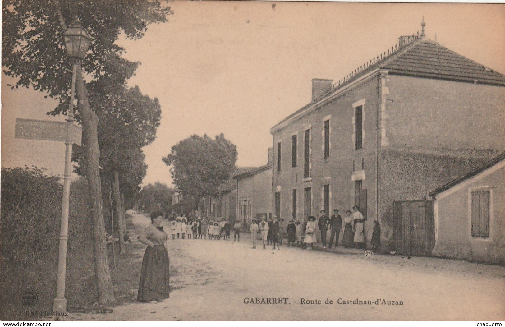 GABARRET   Route De Castelnau-d Auzan     Cliche Fleutiaux - Gabarret