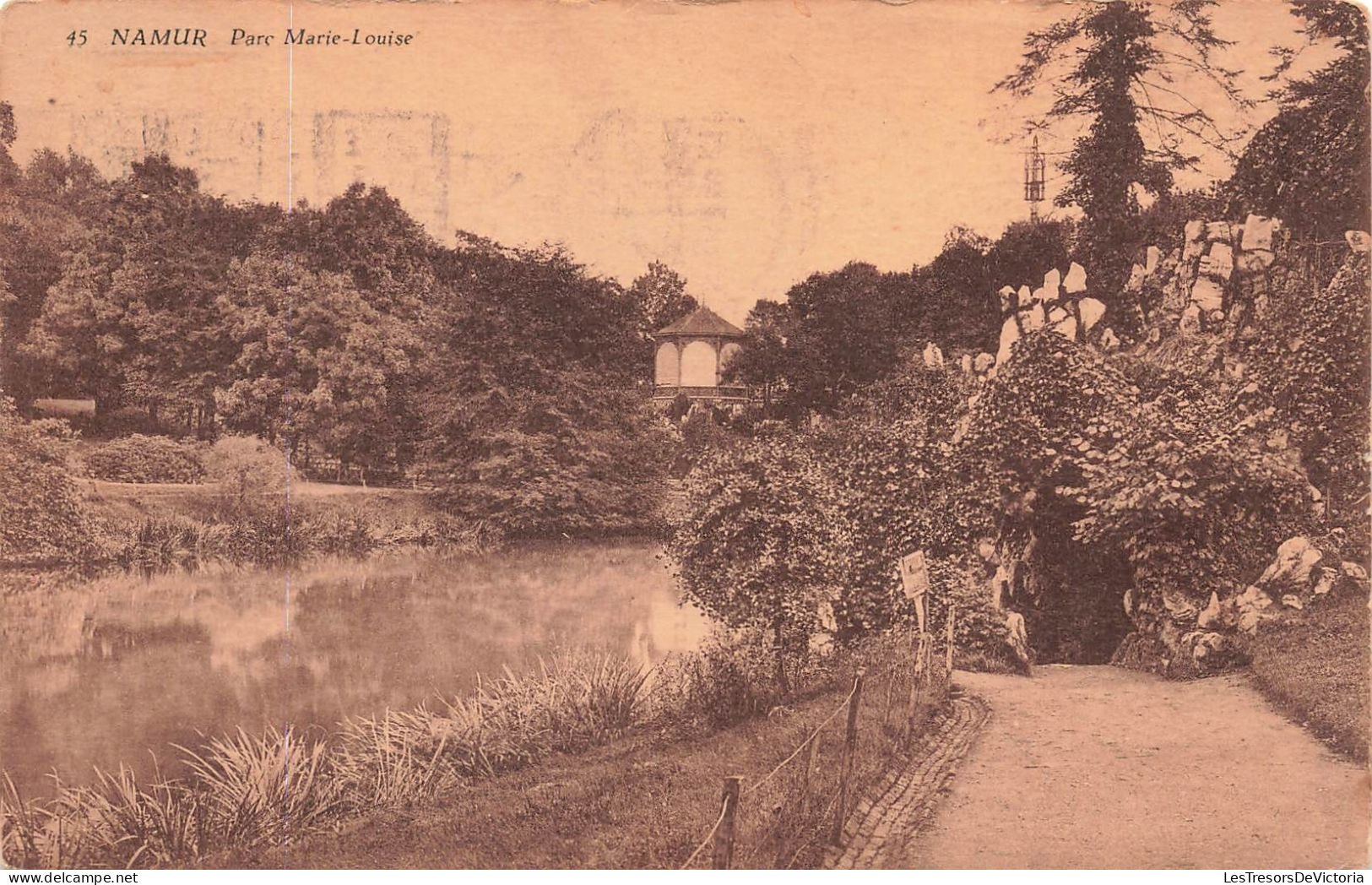 BELGIQUE - Namur - Parc Marie Louise - Végétation - Grotte - Carte Postale Ancienne - Namur